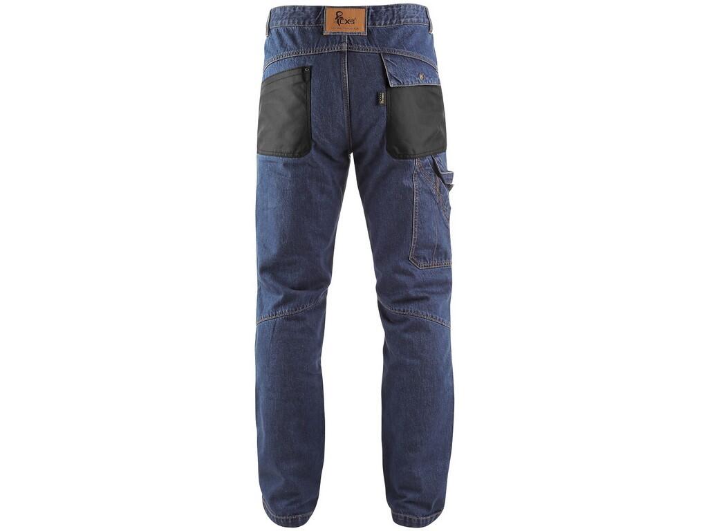 Kalhoty jeans NIMES I, pánské, modro-černé, vel. 58
